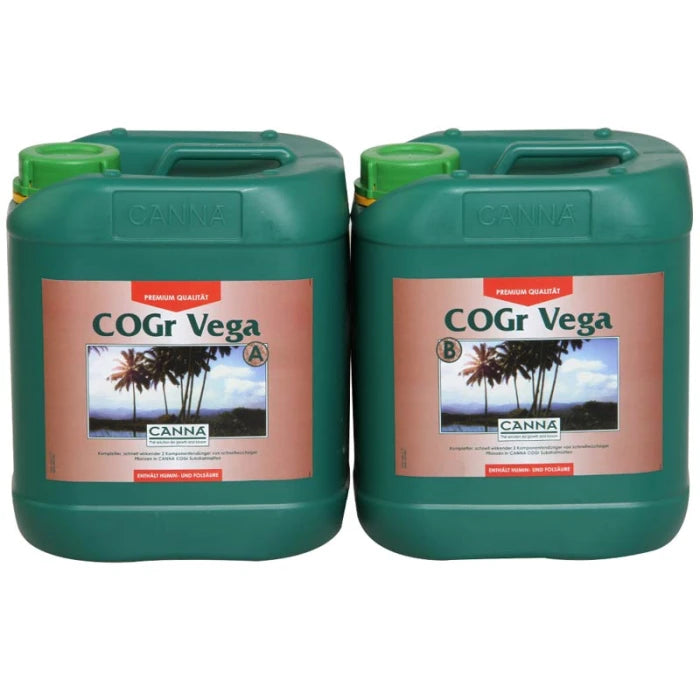 Canna COGR Vega A + B – Nährstoffpower für die Wachstumsphase auf COGR-Matten