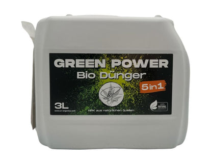 S&R Green Power - 5-in-1 Biodünger – Vollorganischer Kraftstoff für deine Pflanzen - verschiedene Größen