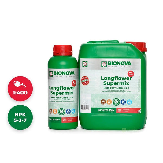 BioNova Longflower Supermix 1L, 5L & 20L – Basisdünger für Blühpflanzen