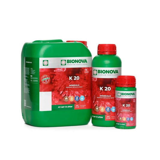 BioNova Kalium K 20% 250ml, 1L & 5L – Flüssigdünger