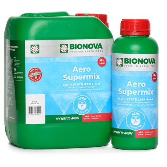 BioNova Aero Supermix 1L, 5L & 20L – Basisdünger für Aeroponik