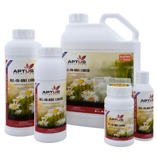 - Aptus All-in-One Liquid Flaschen & Kanister
- Anwendung von Aptus All-in-One im Tank
- Verschiedene Größen Aptus All-in-One Liquid