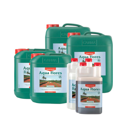 CANNA Aqua Flores A+B – Präziser Basisdünger für die Blüte im Hydro-System, verschiedene Größen