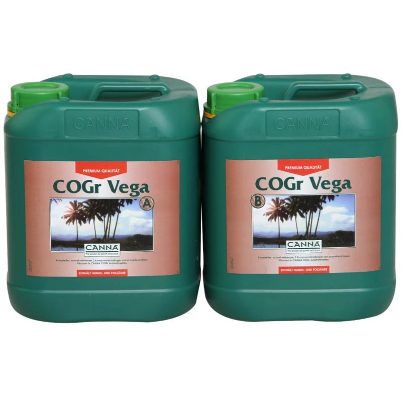 Canna COGR Vega A + B – Nährstoffpower für die Wachstumsphase auf COGR-Matten