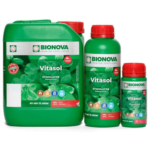 BioNova Vitasol 250ml, 1L, 5L & 20L – Organischer Blütestimulator
