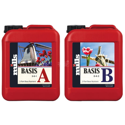Mills Basis A+B – Die kraftvolle Basis für maximales Pflanzenwachstum, verschiedene Größen