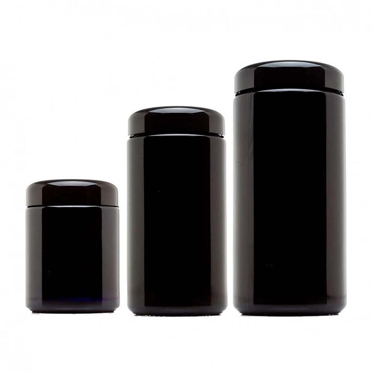 UV-geschützte Aufbewahrungs Gläser, verschiedene Größen  – 250 ml / 500 ml / 1000 ml