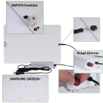 vers. Gr&ouml;&szlig;en: NICE LED Light Board Dimmer Switch-Funktion Vollspektrum LM281B+